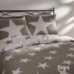 Day Dream Dekbedovertrek Stars Zand-140 x 200/220 cm